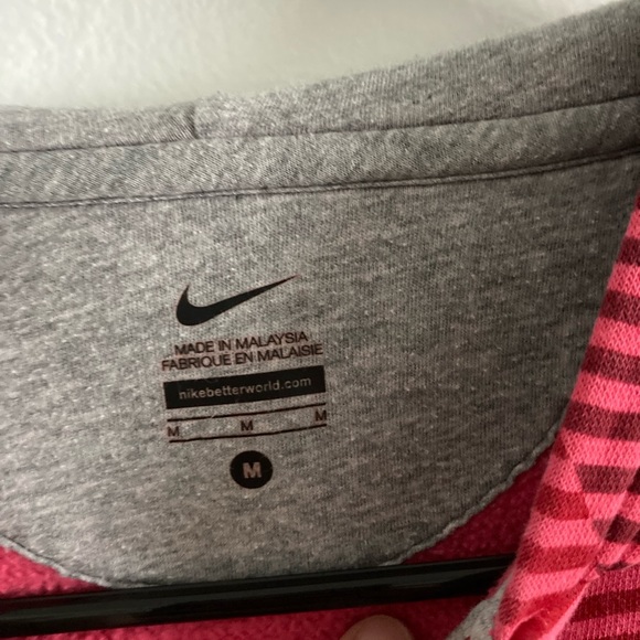 Nike  stripped zip up hoodie size medium - Picture 12 of 15